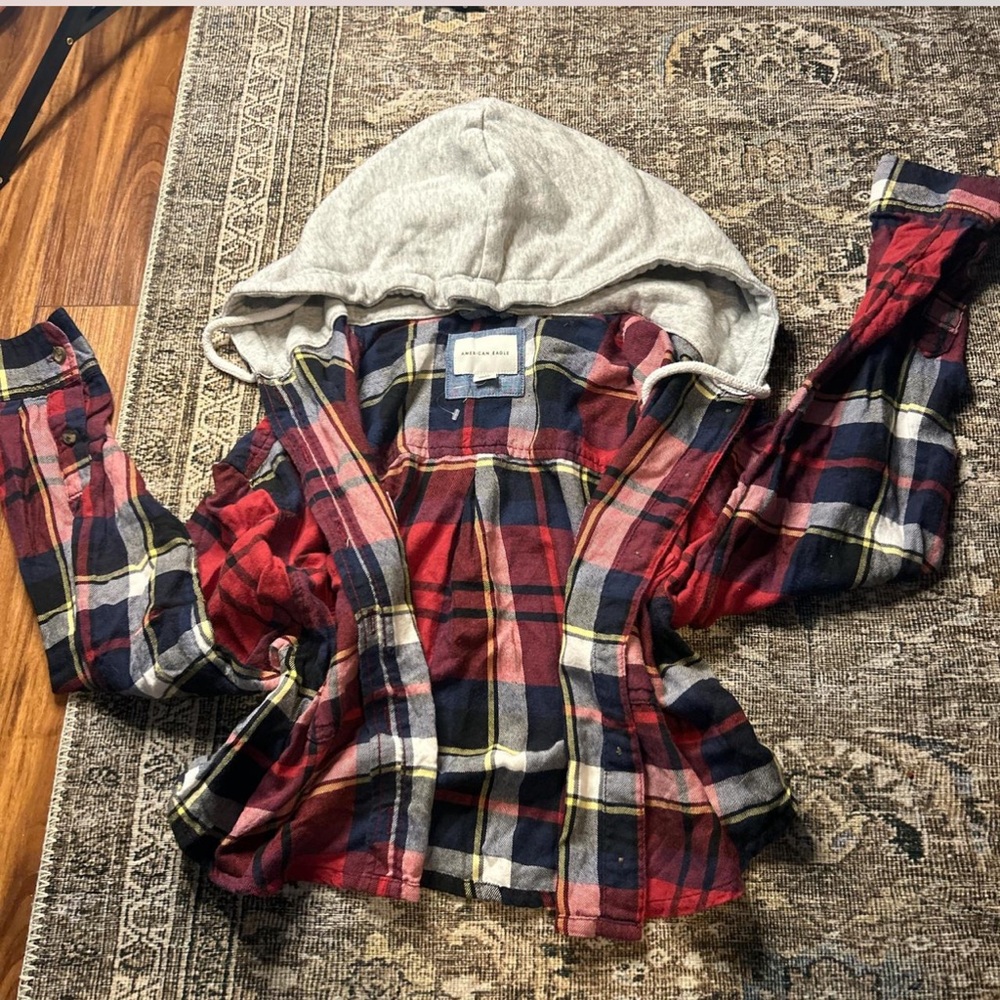 Cropped American Eagle Flannel - image 1